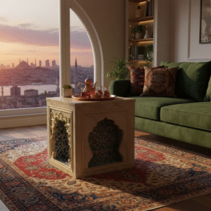 Ottoman Wallshelf Coffee Table